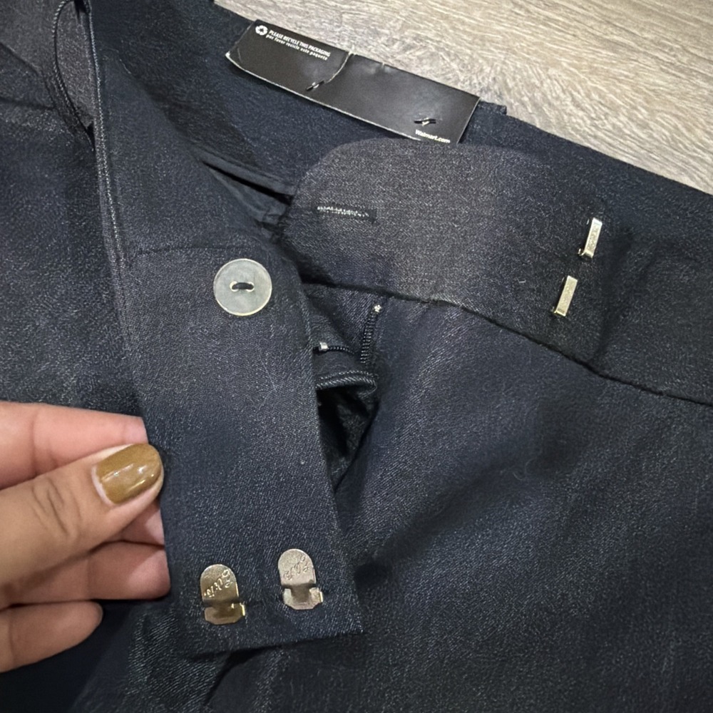 George Modern Fit Dress Pants Size 16 Dark Blue Woman's - Picture 3 of 9
